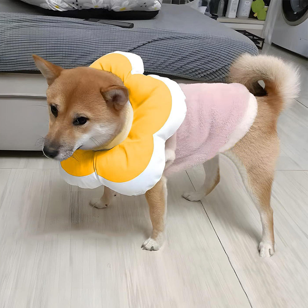 Cat Cone Collar Elizabethan Collar Anti-Bite Lick Cat Recovery Neck Collar Yellow