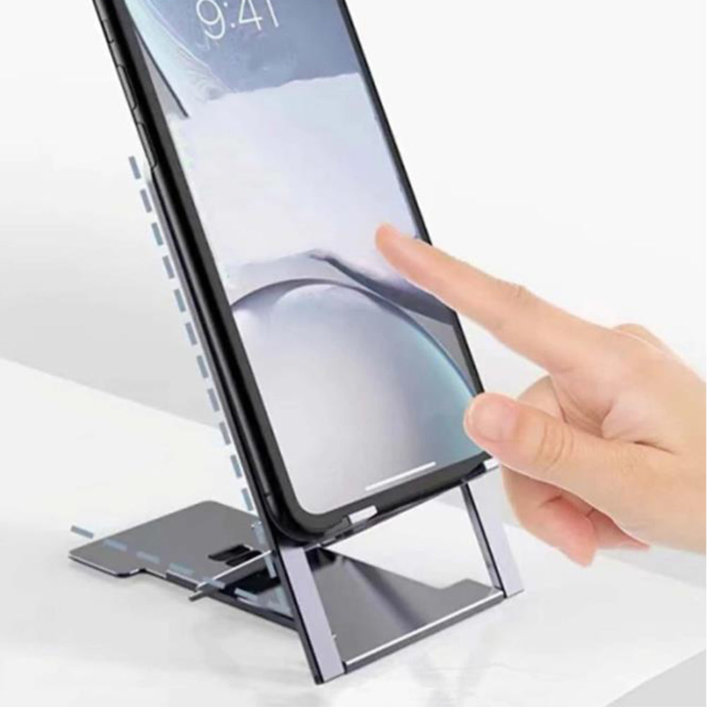 2Pcs Plastic Adjustable Mobile Phone Mount Folding Stand for Smart Phone Tablet