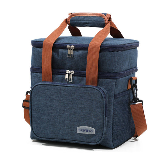 Portable Lunch Bag Thermal Insulated Food Container Cooler Bag for Outdoor  Camping Work School Navy Blue