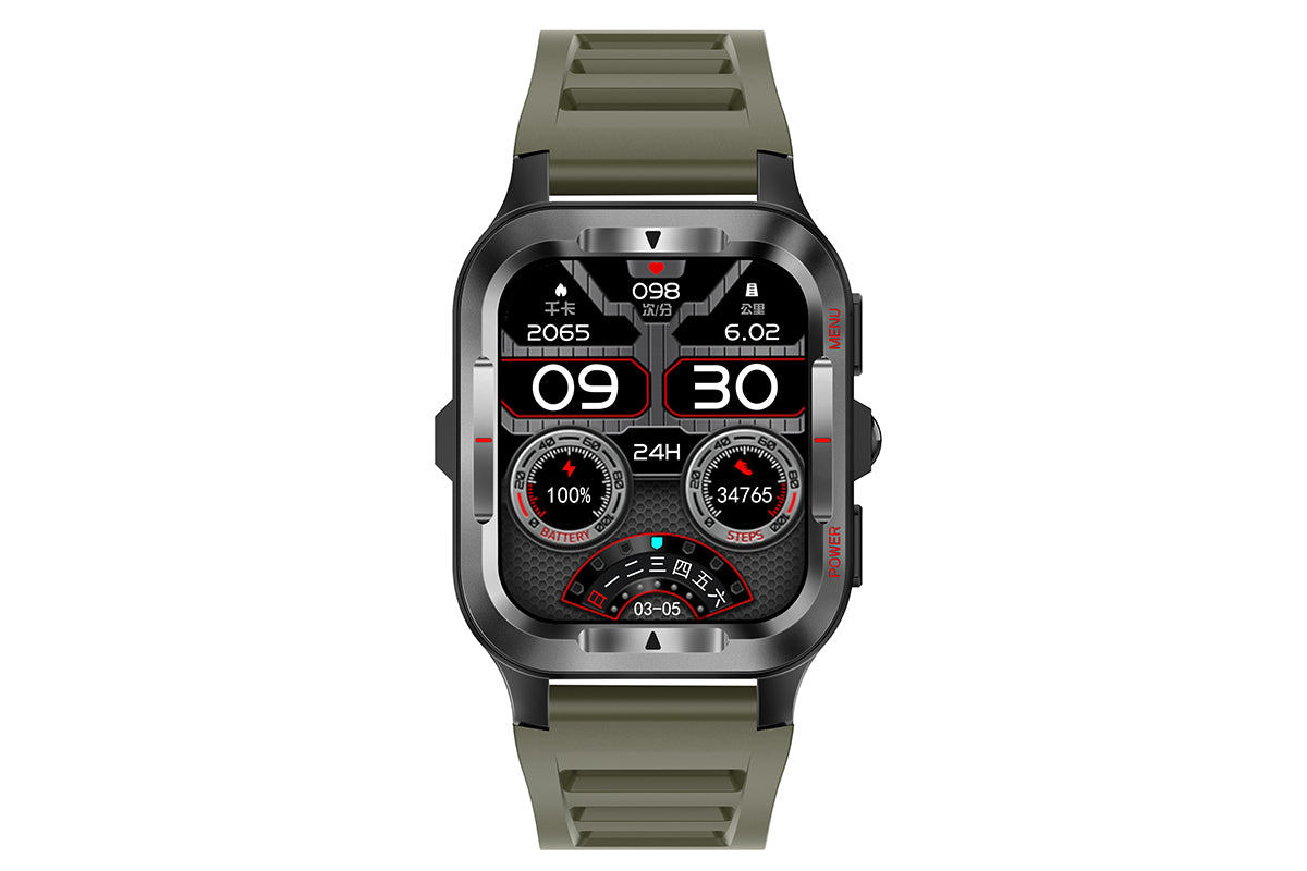 Smart Watches for Men Fitness Tracker with Call Function 100+ Sport Modes Flashlight-Green