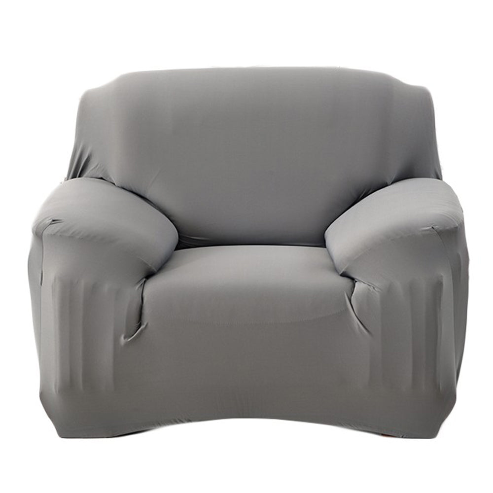 Soft Single-Seater Sofa Cover Breathable Stretch Non-Slip Sofa Protective-Grey