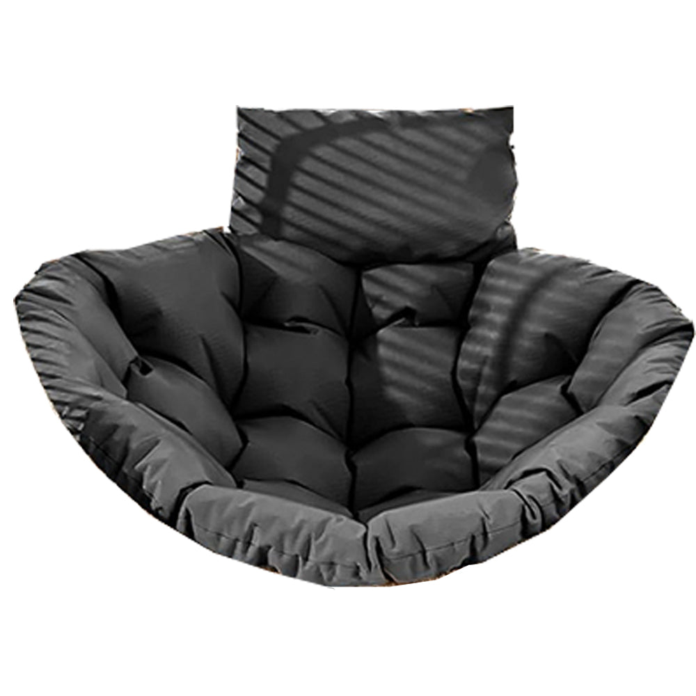 Hanging Egg Chair Cushion Seat Pad for Swing Chair Patio Furniture Black