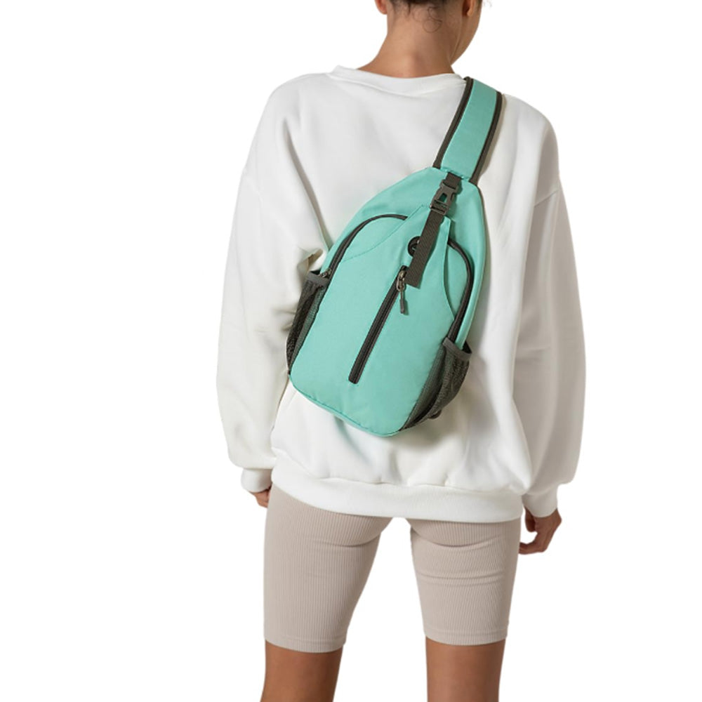 Water-Resistant Crossbody Bag Travel Sling Shoulder Bag with Multiple Compartments Headphone Port (Copy) (Copy)