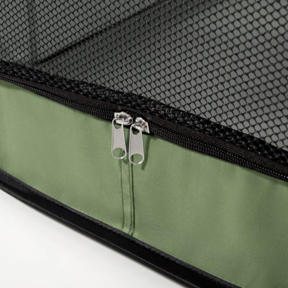 Portable Car Seat Pet Kennel Pop Up Dog Cat Tent Bed Green