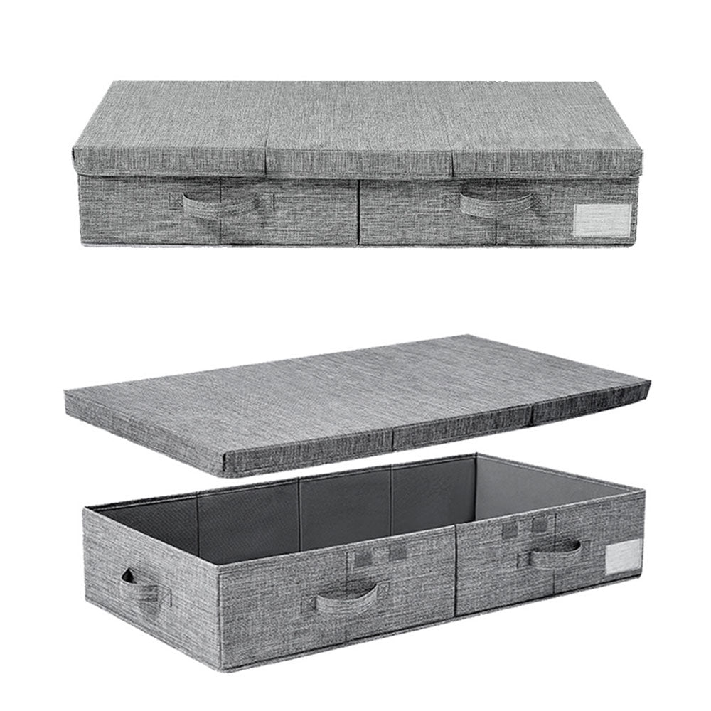 Underbed Storage Containers Bin with Lids Storage Organizer Box with Handle for Clothes Blankets Style 2
