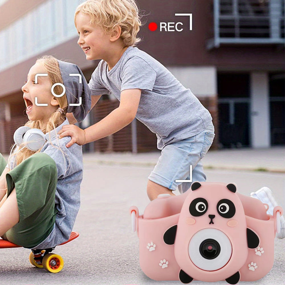 1080P HD Cute Animal Kids Digital Camera Toy Gift with 64G Memory Card Style 3