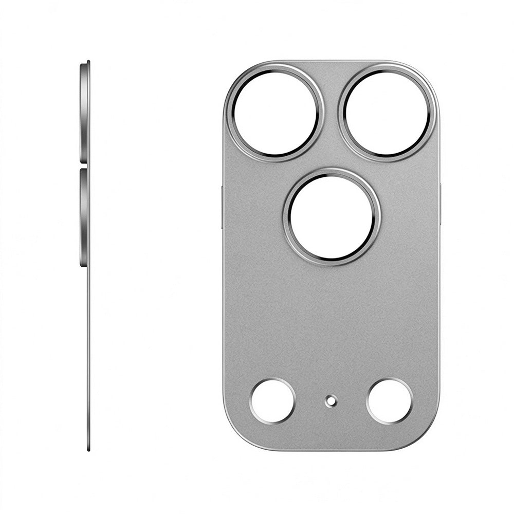 Aluminum Hollow Camera Lens Protector for iPhone 18 Pro Max - Silver