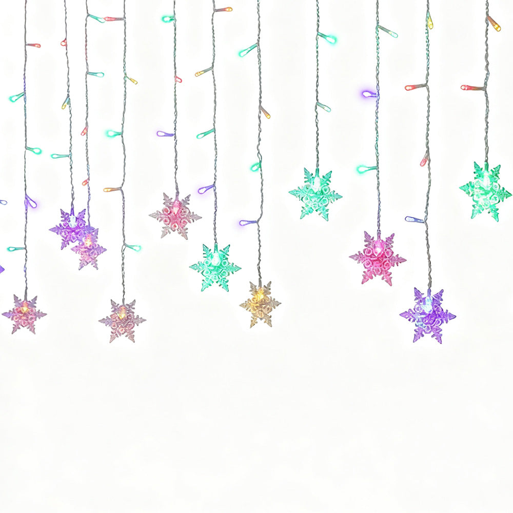 4m Waterproof Curtain String Lights for Christmas Window & Party Decorations Style 2