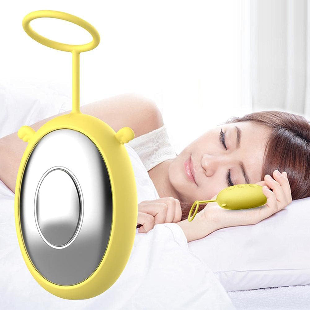 Hand Held Ergonomic Sleep Aid Machine Sleep Instrument for Insomnia Yellow