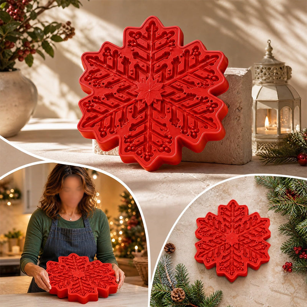 Concrete Molds Stepping Stone Mold for Garden Path - Snowflake