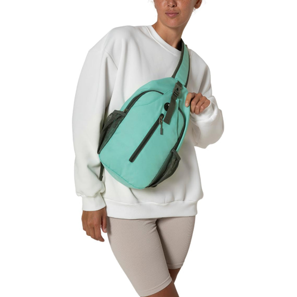 Water-Resistant Crossbody Bag Travel Sling Shoulder Bag with Multiple Compartments Headphone Port (Copy) (Copy)
