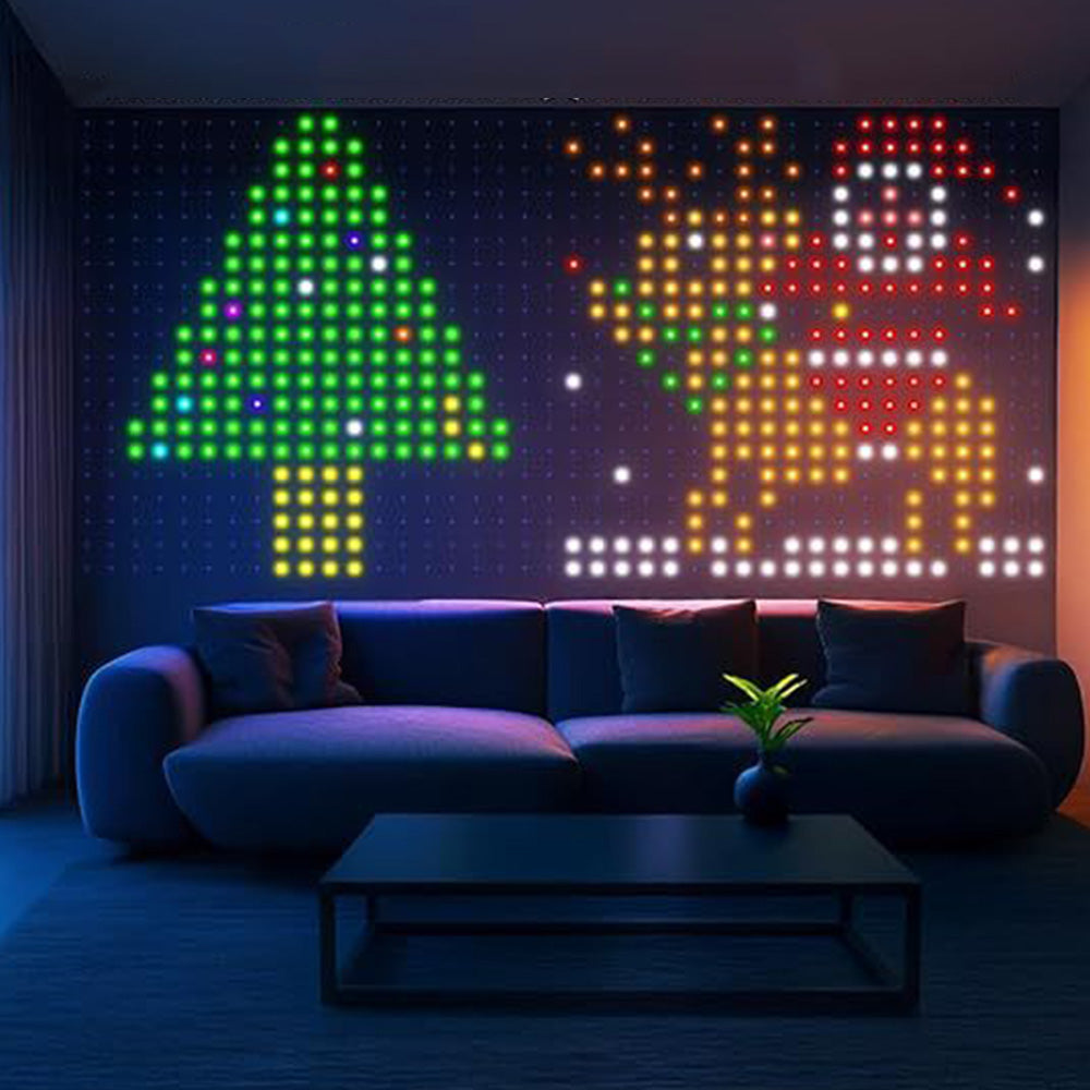 Smart Curtain Lights ¨C 400 LEDs Color-Changing Dynamic DIY Light String with Music Sync Style 3