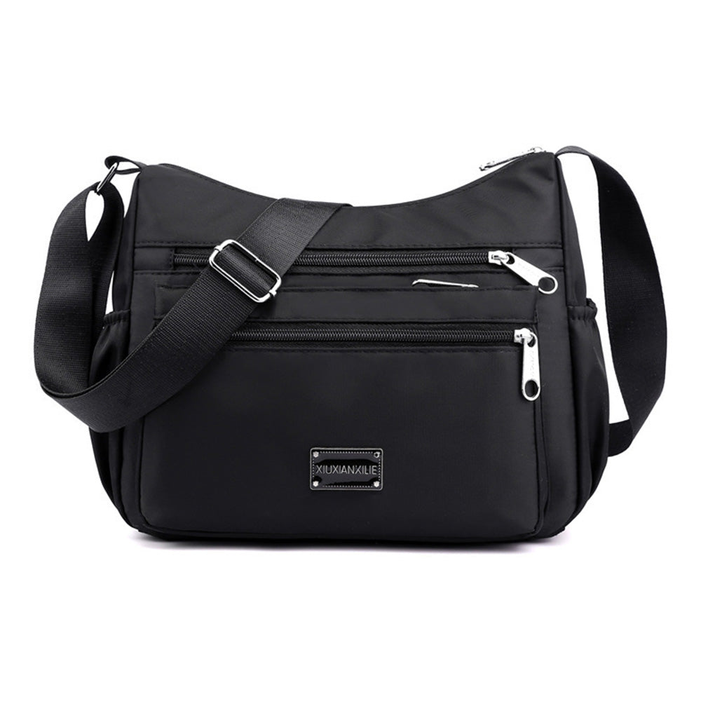 Women Shoulder Handbag Multi-Pocket Crossbody Purse Fashion Satchel Black