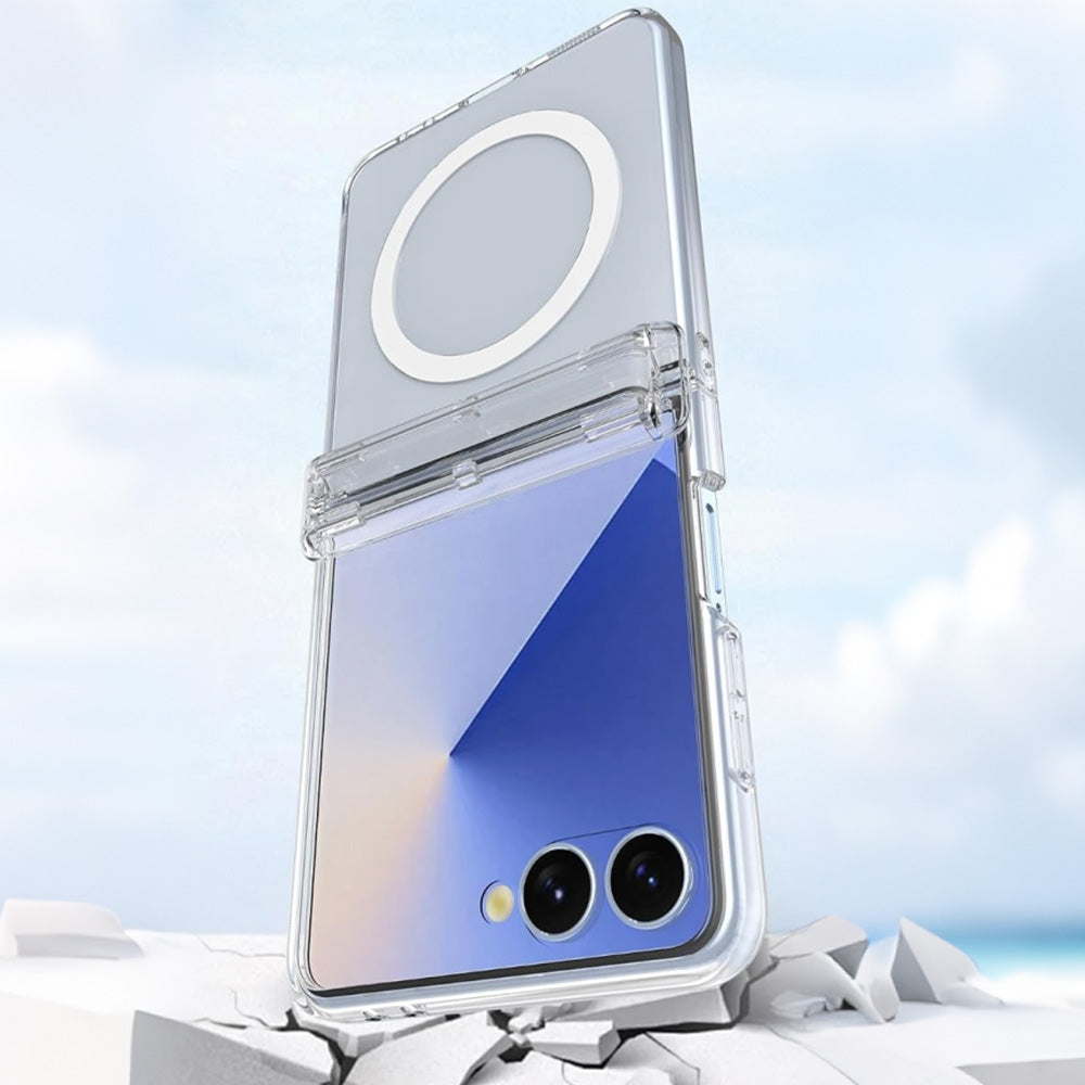 Case and Screen Protector for Samsung Galaxy Z Flip 8- Clear
