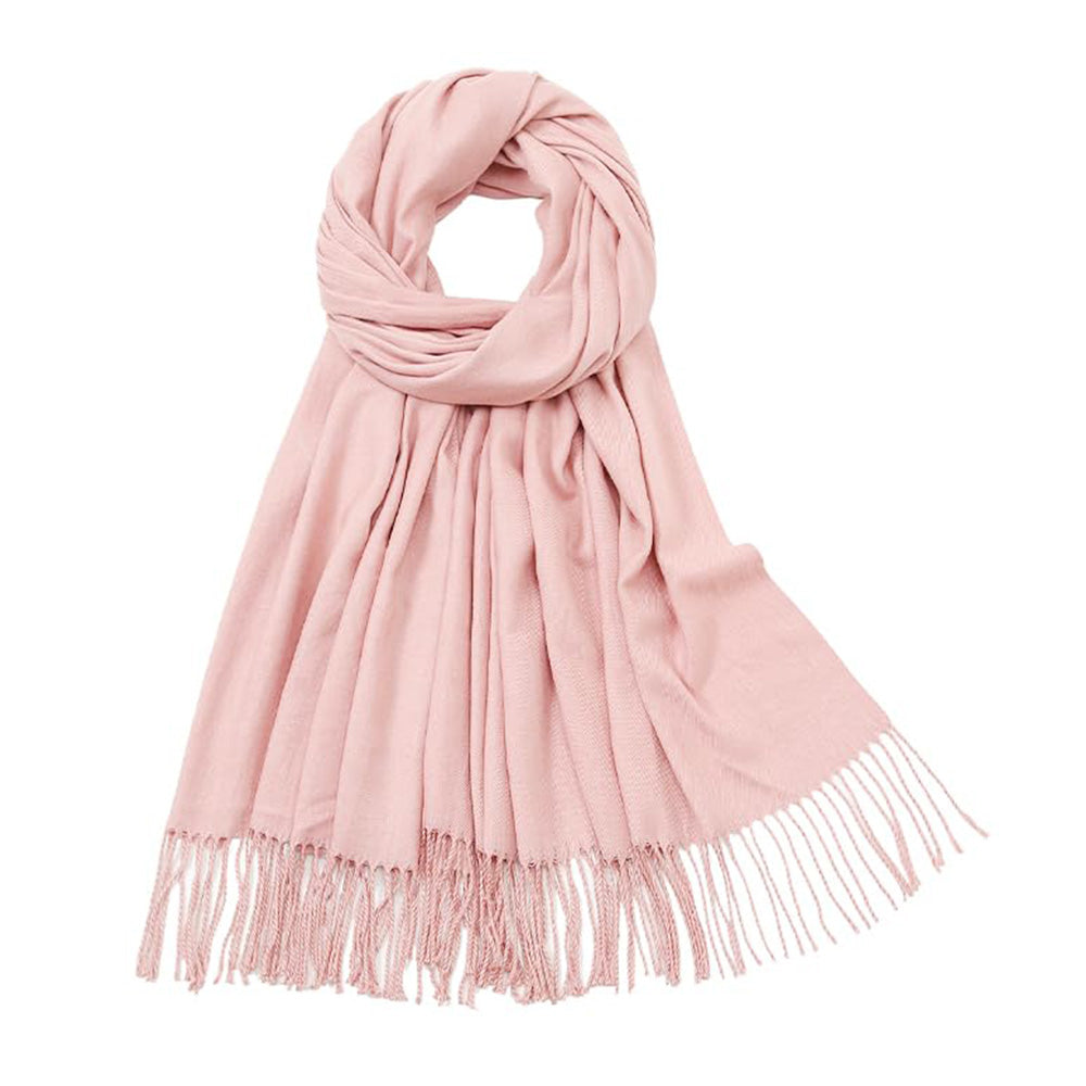 Winter Scarf for Women Shawls Wraps for Evening Dresses Large Warm Soft Scarves-Pink