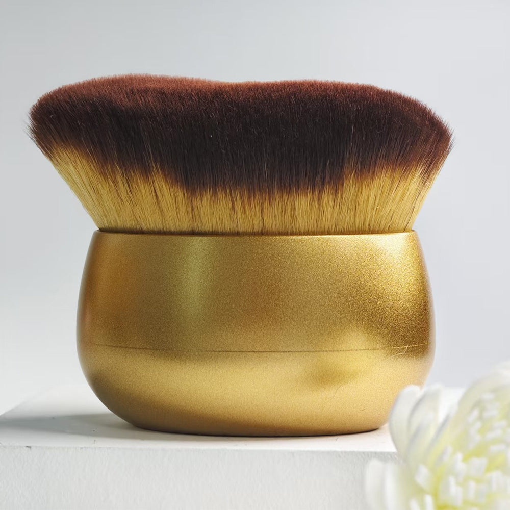 Extra Large Body Makeup Brush for Self Tanner & Liquid Cream Blending Gold