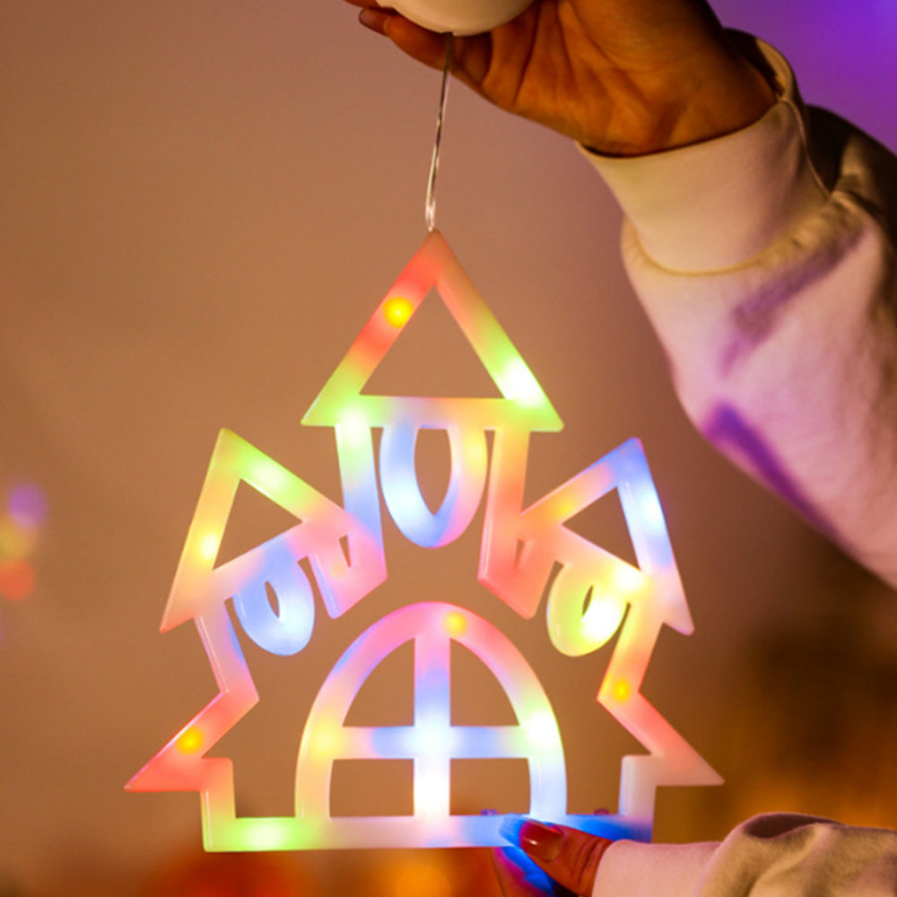 2Pcs Halloween Window LED Light Decorative Suction Mount Lights Battery Operated Style 2