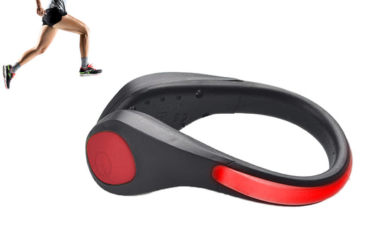 LED Shoes Clip Lights Safety Night Flash Shoe Clip Lights for Night Running Jogging Biking-Red