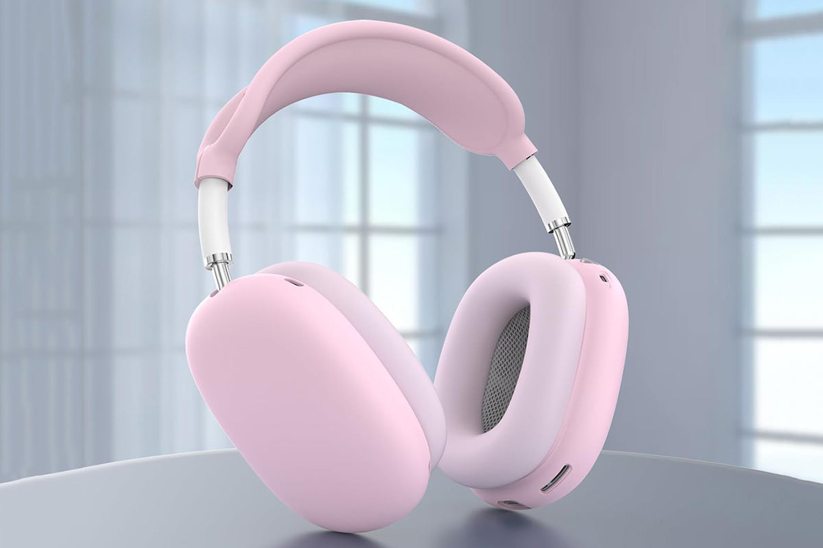 Silicone Case Cover for AirPods Max with Ear Pad Case Cover and Ear Cups Cover-Pink