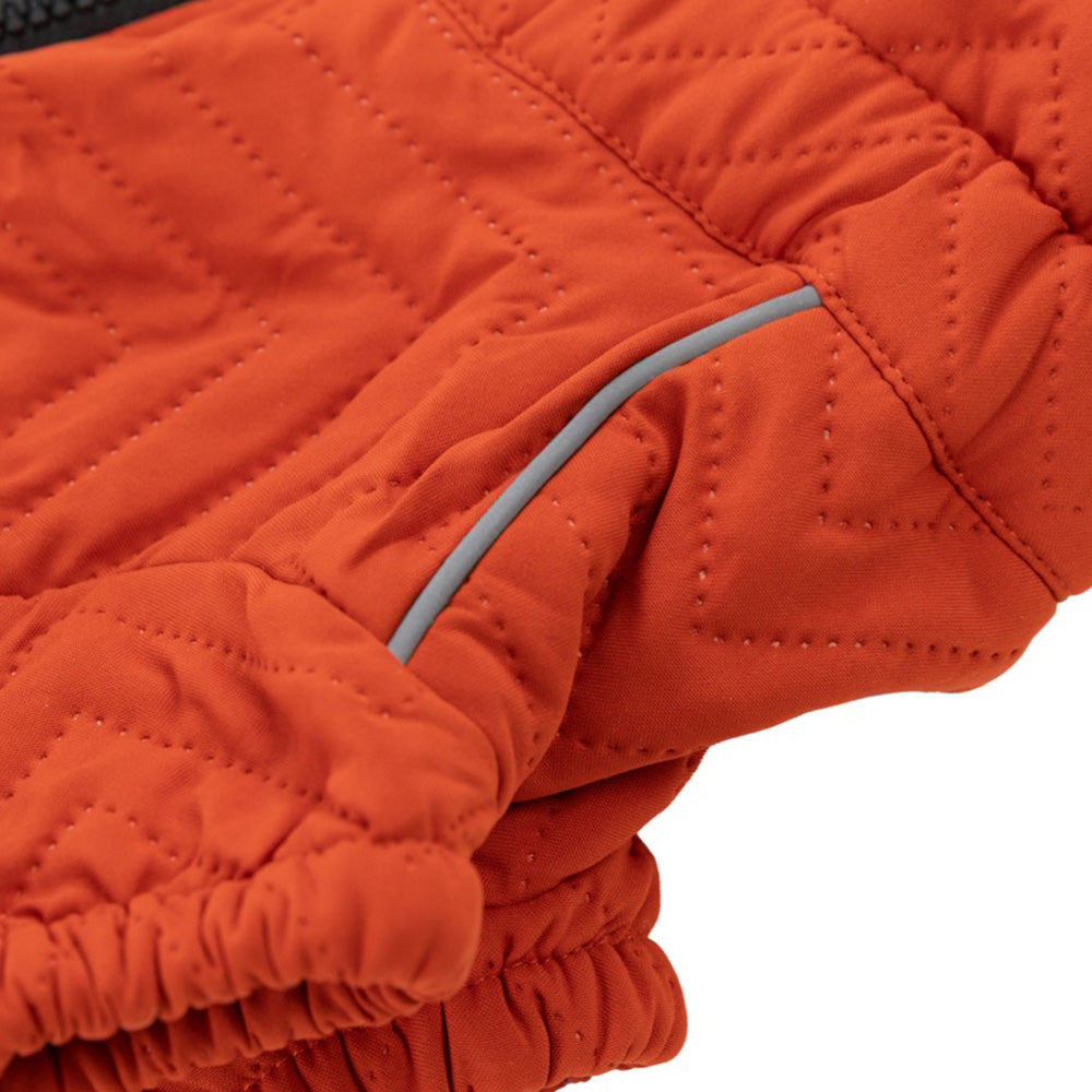 Warm Dog Vest Reflective Coat Windproof Winter Jacket for Pet Dogs Orange