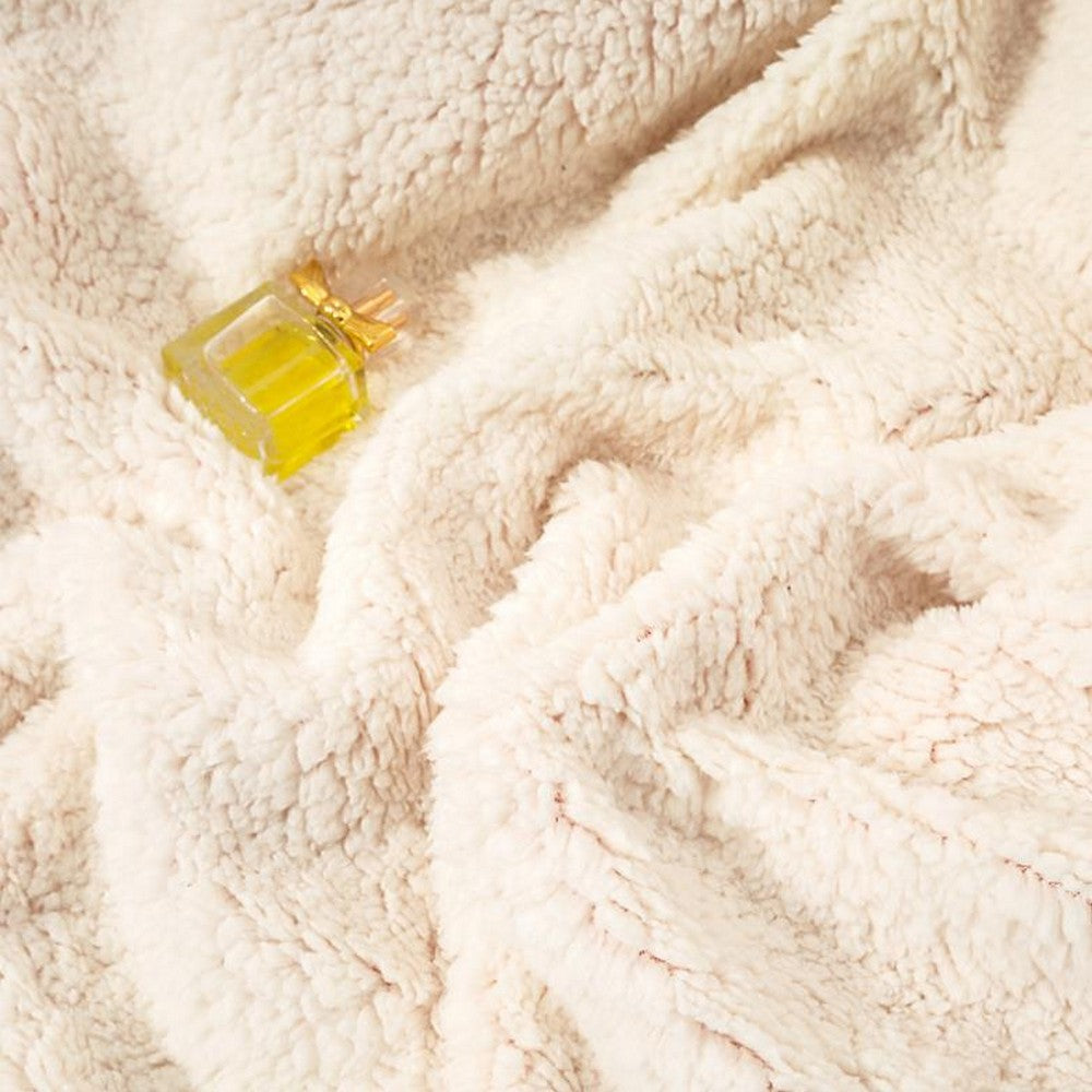 Soft Double-Sided Throw Blanket  Fuzzy Warm Reversible Blanket for Couch Bed Sofa Rose Red