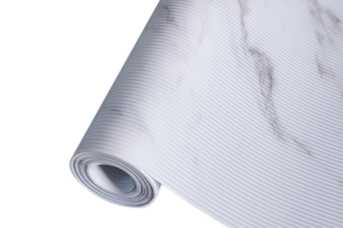 3m Shelf Liner Mat for Drawer Cupboard Cabinet Kitchen Pad Water-Resistant Non-Slip Liner-Marble Texture