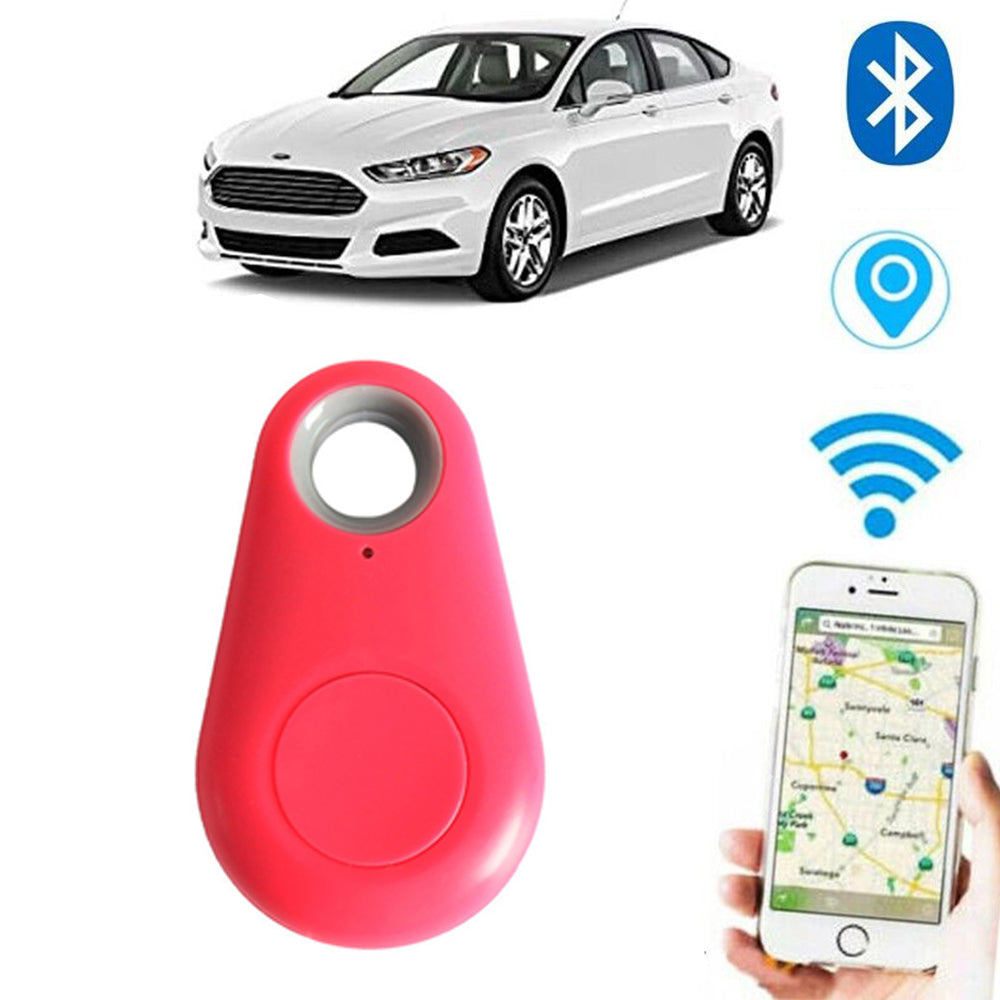 Wireless Smart GPS Tracker Bluetooth Alarm Locator for Kids Pets Wallet Keys Anti Lost Red