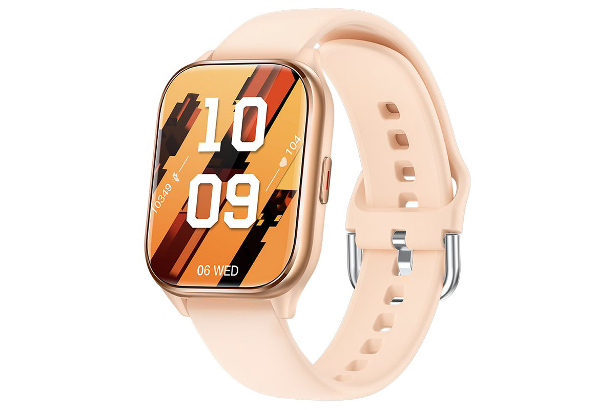 Smart Watch 1.85-Inch Fitness Watch with Heart Rate Sleep Monitor Blood Oxygen 100 Sports Modes Activity Tracker -Gold