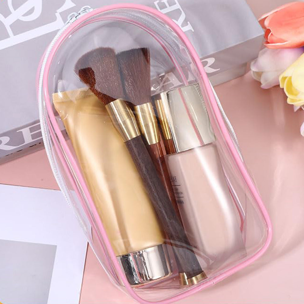 Transparent Carrier Bag Set for 15/17cm Labubu Doll Storage Case Pink