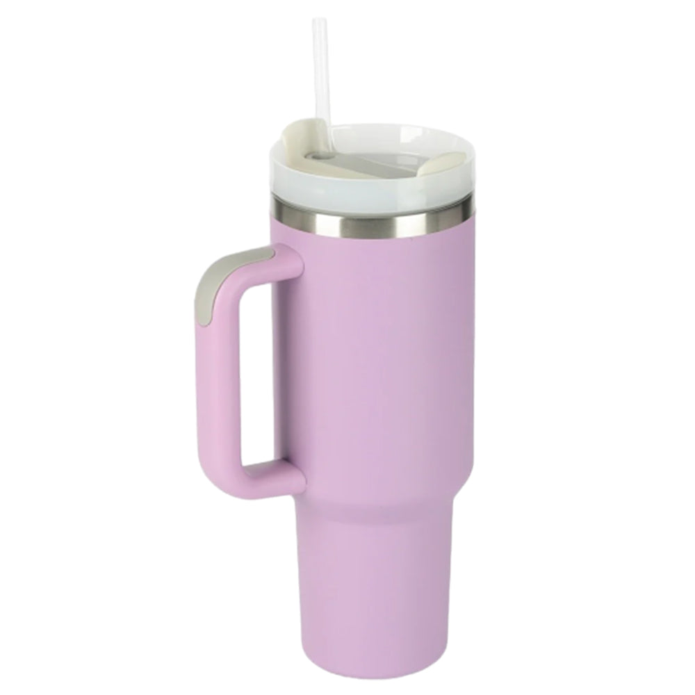 40oz Insulated Tumbler Stainless Steel Double Wall Water Bottle Travel Mug Purple