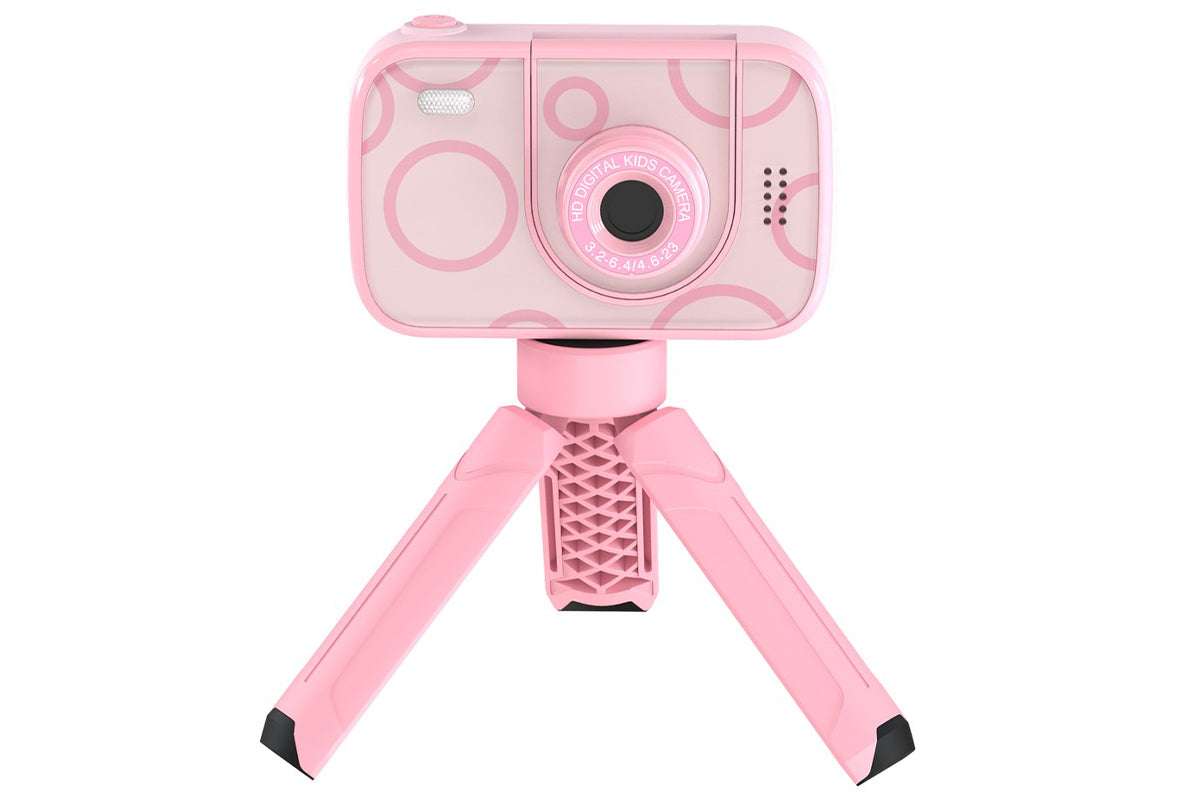 32GB Camera Toys for Boys Girls 1080P HD Digital Camera with Flip up Lens for Selfie and Video Christmas Birthday Party Gifts-Pink