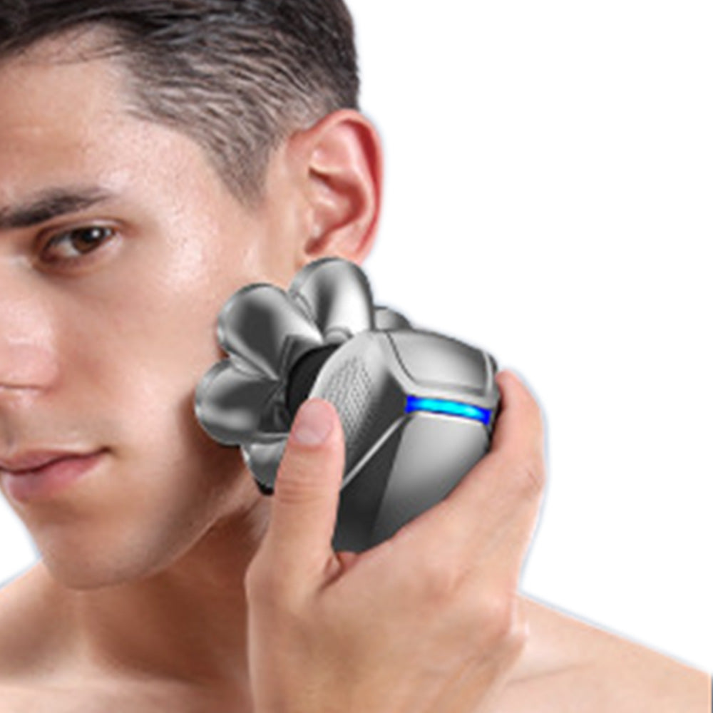 7-Head Razor Set LED Display Shaver with 5 Detachable Head for Smooth Shaving and Grooming