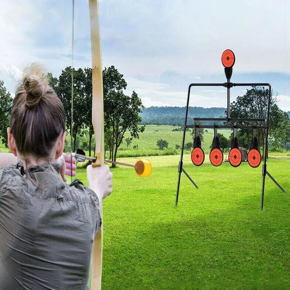 Resetting Shooting Target 360 Degree Spinning Auto Reset Practice Tool for Air Rife