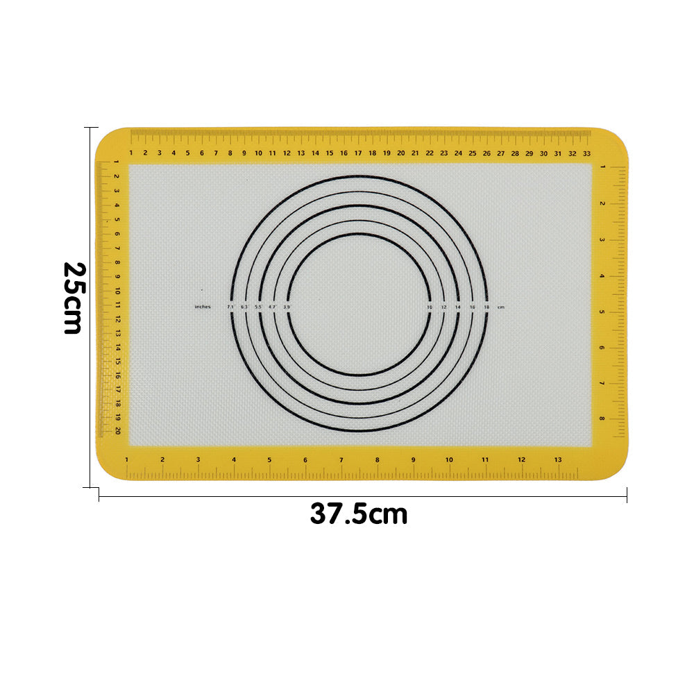 2Pcs Silicone Baking Mat Baking Liner for Macaroons Pizza Cake and Bread Making