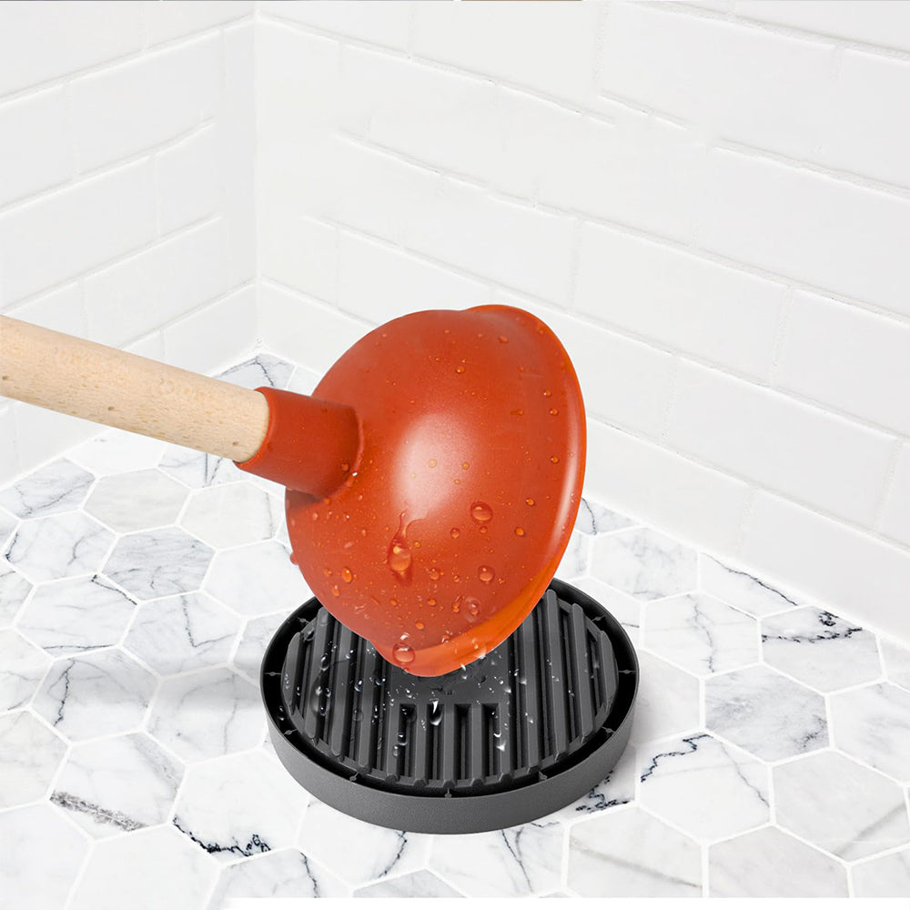 Plunger Tray Plunger Air Drying Mat for Toilet Plunger Toilet Plunger Holder