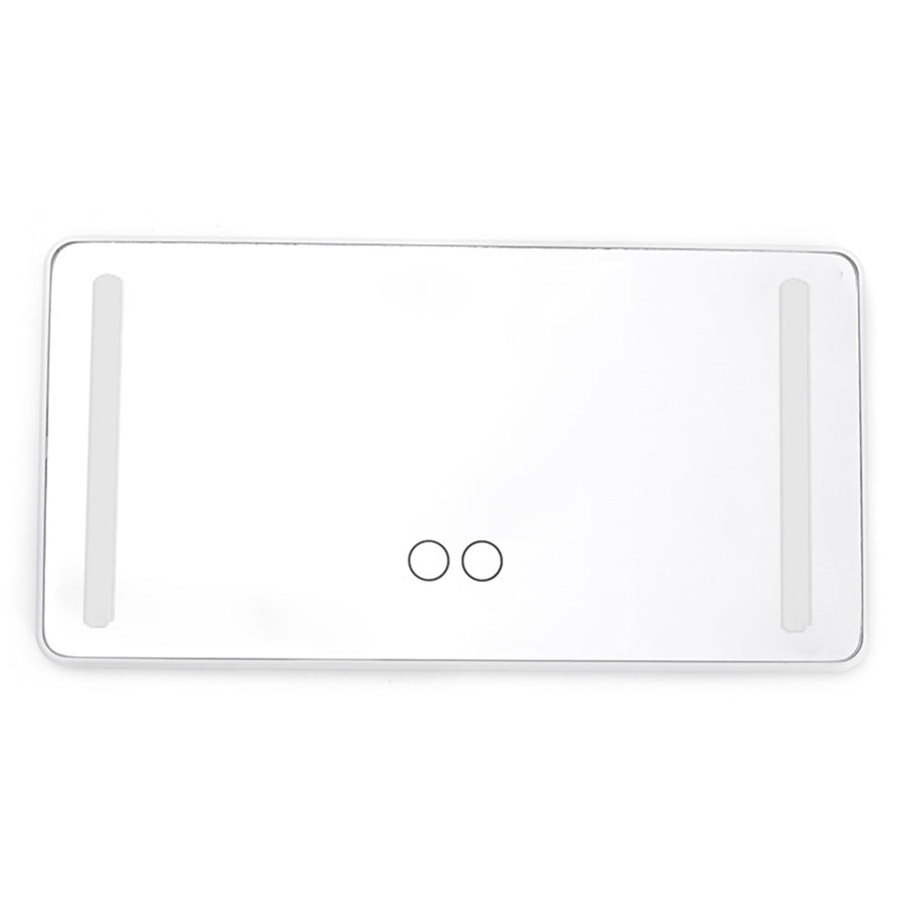 USB Car Visor Vanity Mirror Touch Screen LED Light Makeup Mirror White