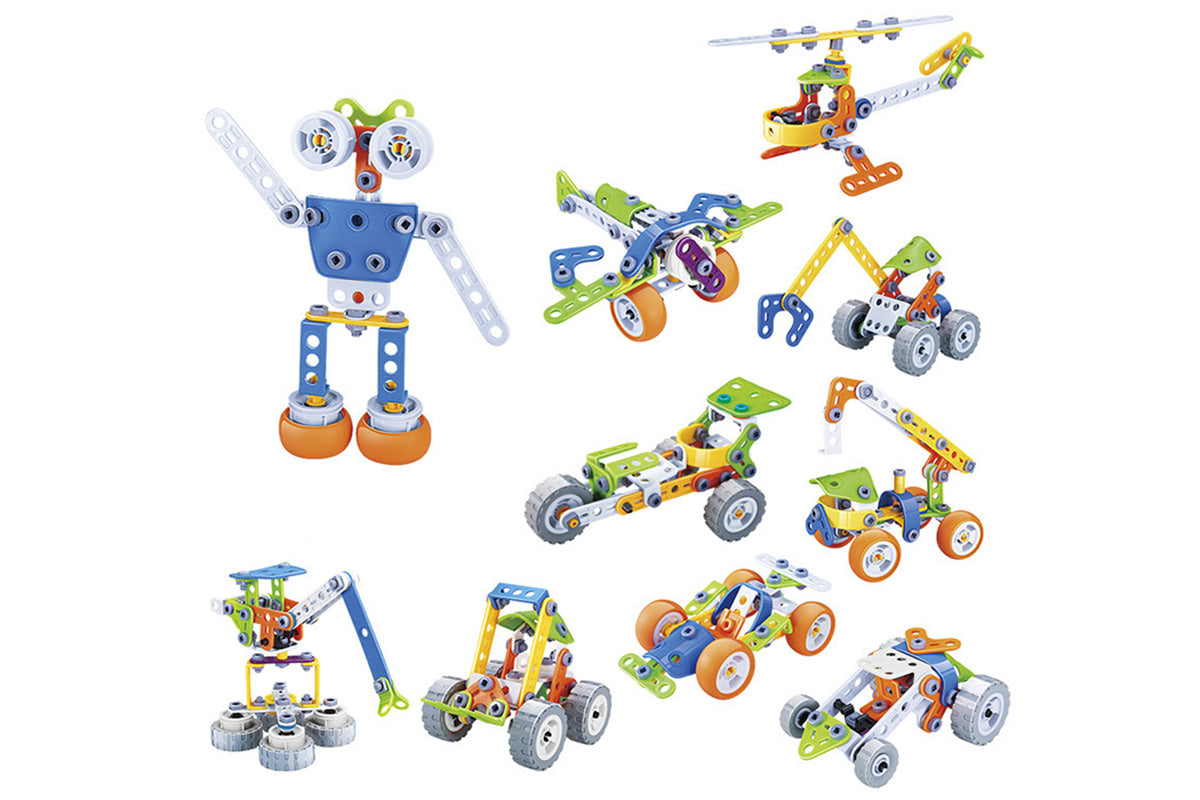 10 in 1 STEM Toys for 4+ Year Old Boy and Girl Birthday Gifts Building Toys