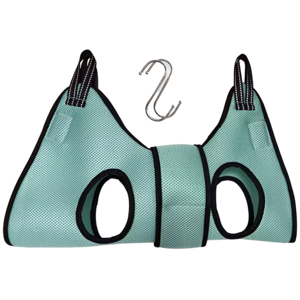 Small Pet Grooming Hammock Dog Cat Hanging Sling for Bathing Trimming Nailcare Green