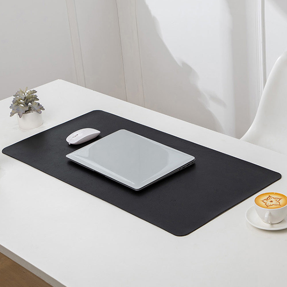 Water Resistant Mousepad PU Leather Large Mouse Pad Anti Slip Gaming Desk Mat Black