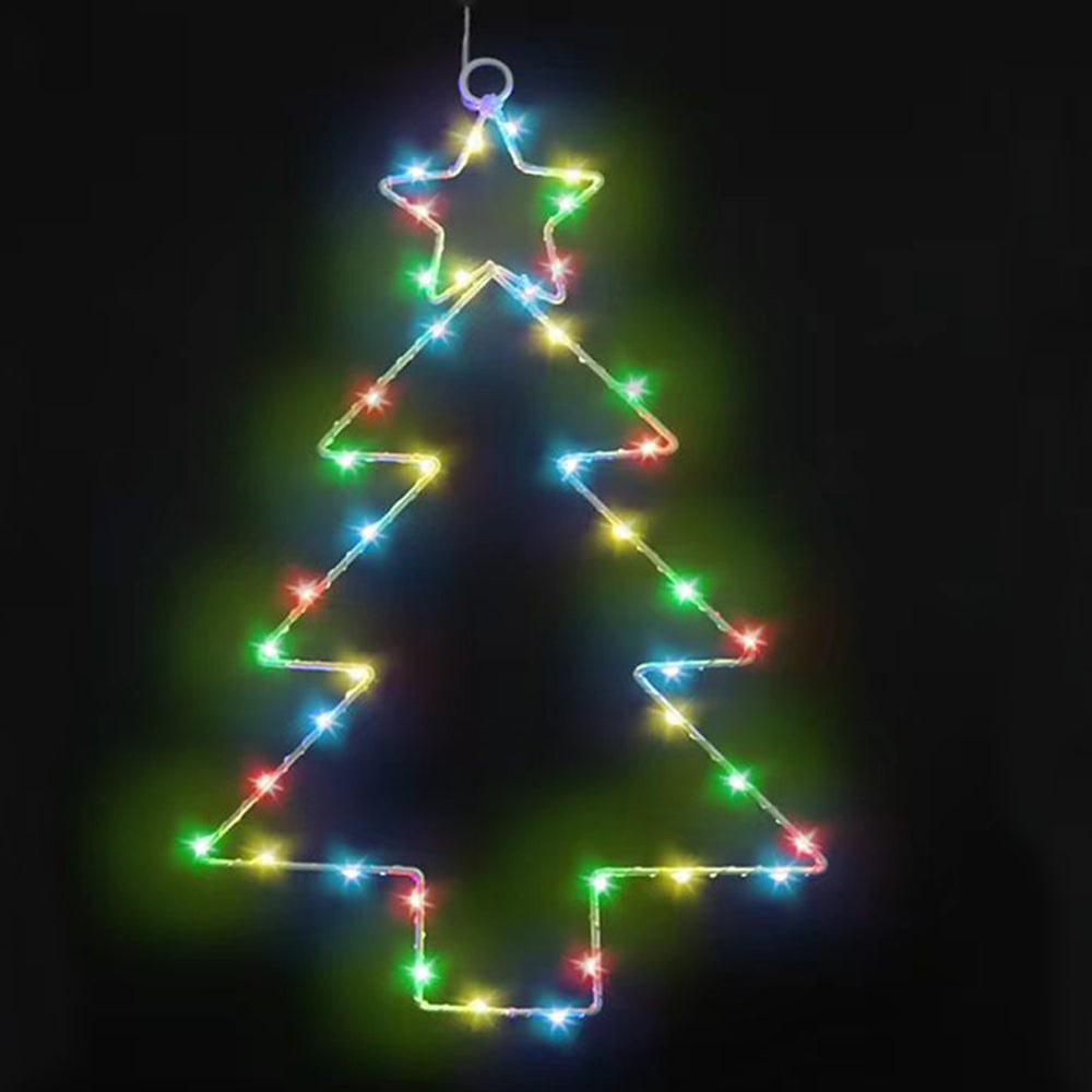 3Pcs Christmas Tree Lights with Timer Function Battery Operated LED Fairy Hanging Light Holiday Party Decoration