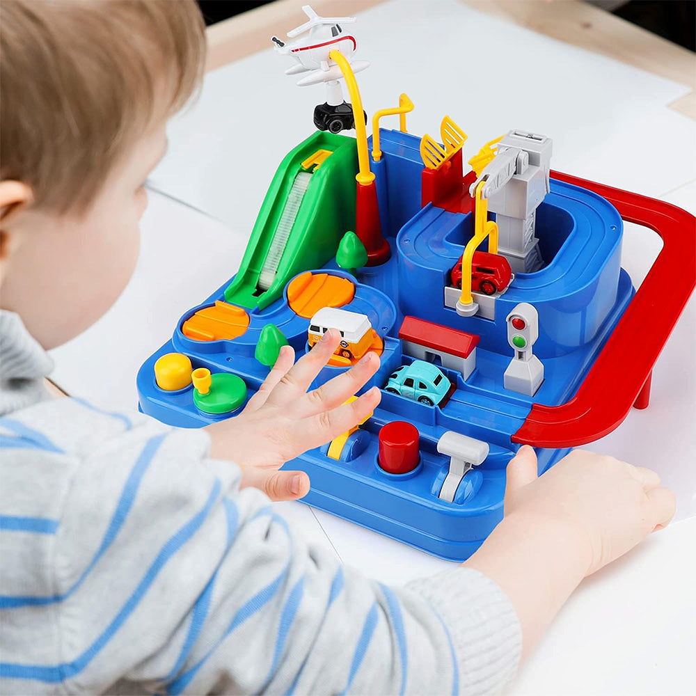 TEMI Race Toys Car Kids Track City Car Toy for Birthday Chirstmas