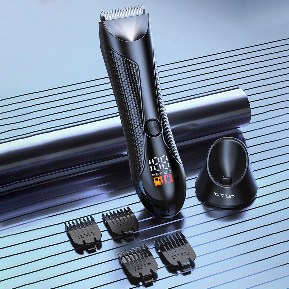 Electric Hair Trimmer for Men LED Display Body Hair Shaver