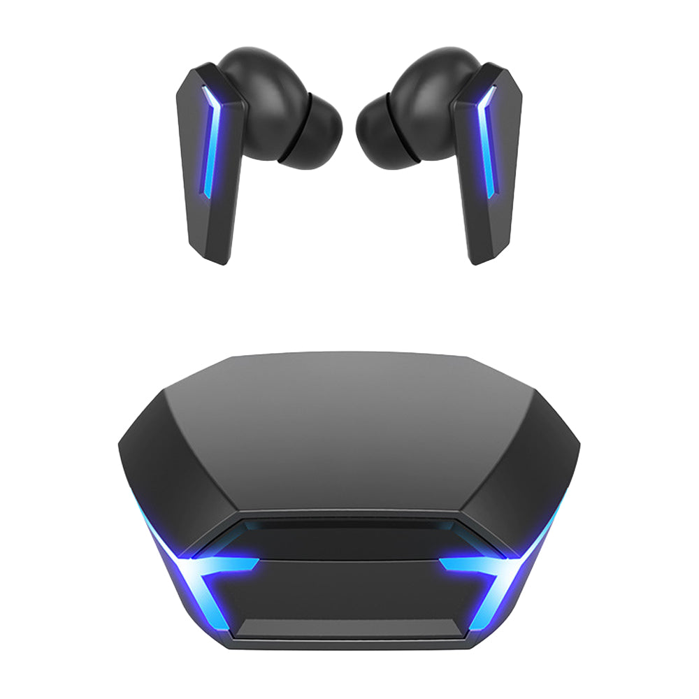 Wireless Bluetooth Gaming Earphones In-Ear Headsets with Breathing Light Black