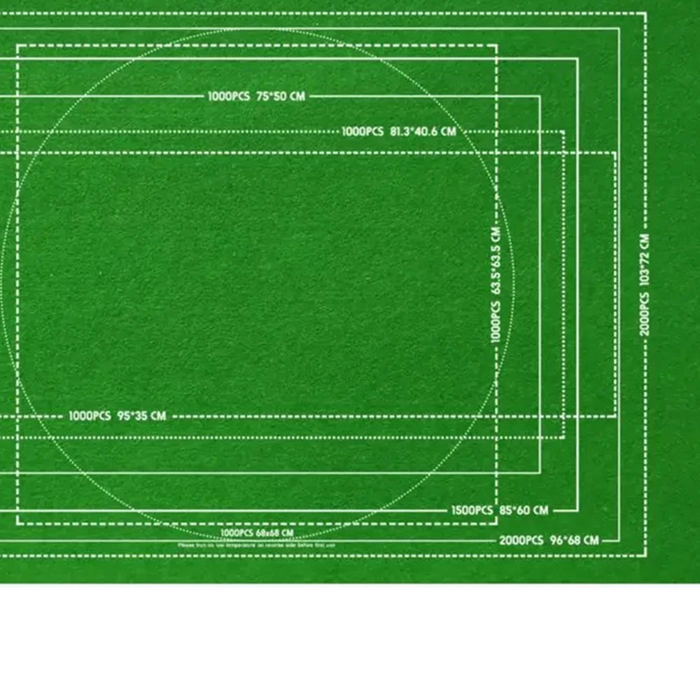 Roll Up Jigsaw Puzzle Mat with 4 Sorting Trays Portable Puzzle Storage Saver Pad for 500- 1500 Pieces Jigsaw Green