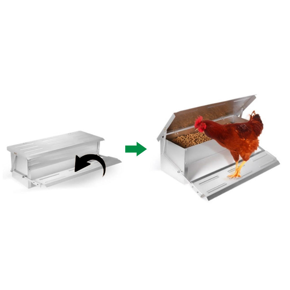 Automatic Chicken Feeder Self Opening Food Feeder Treadle