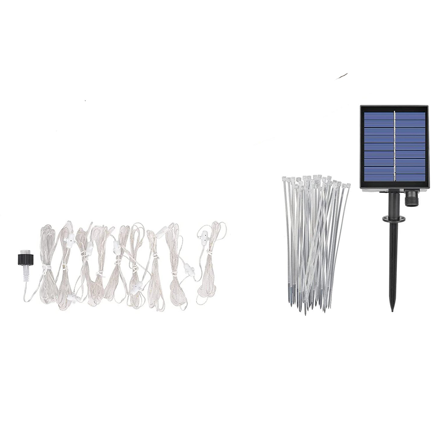 104 LED Solar Patio Umbrella String Lights -Multi Colour
