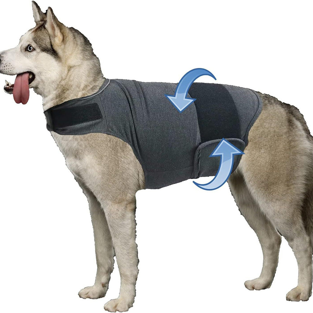 Anxiety Relief Vest for Dogs Adjustable Calming Wrap for Thunderstorms Travel