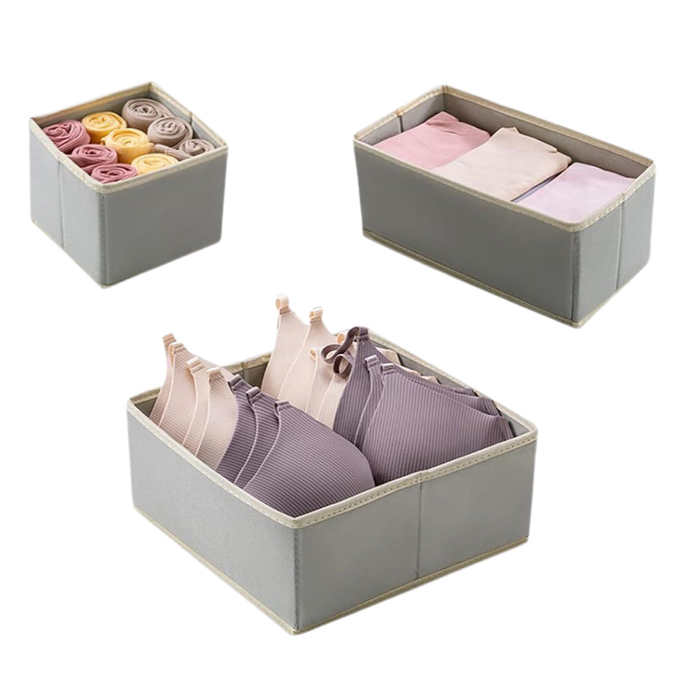 12Pcs Set Drawer Organizers for Clothes Underwear Sock Foldable Closet Organization Bins