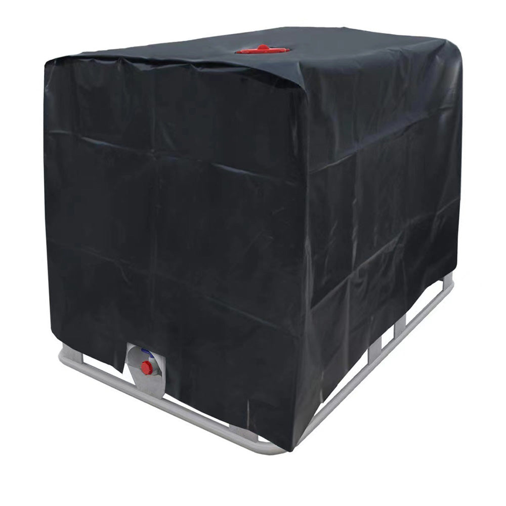 Weather Resistant Protective Cover for 1000L IBC Tank Black
