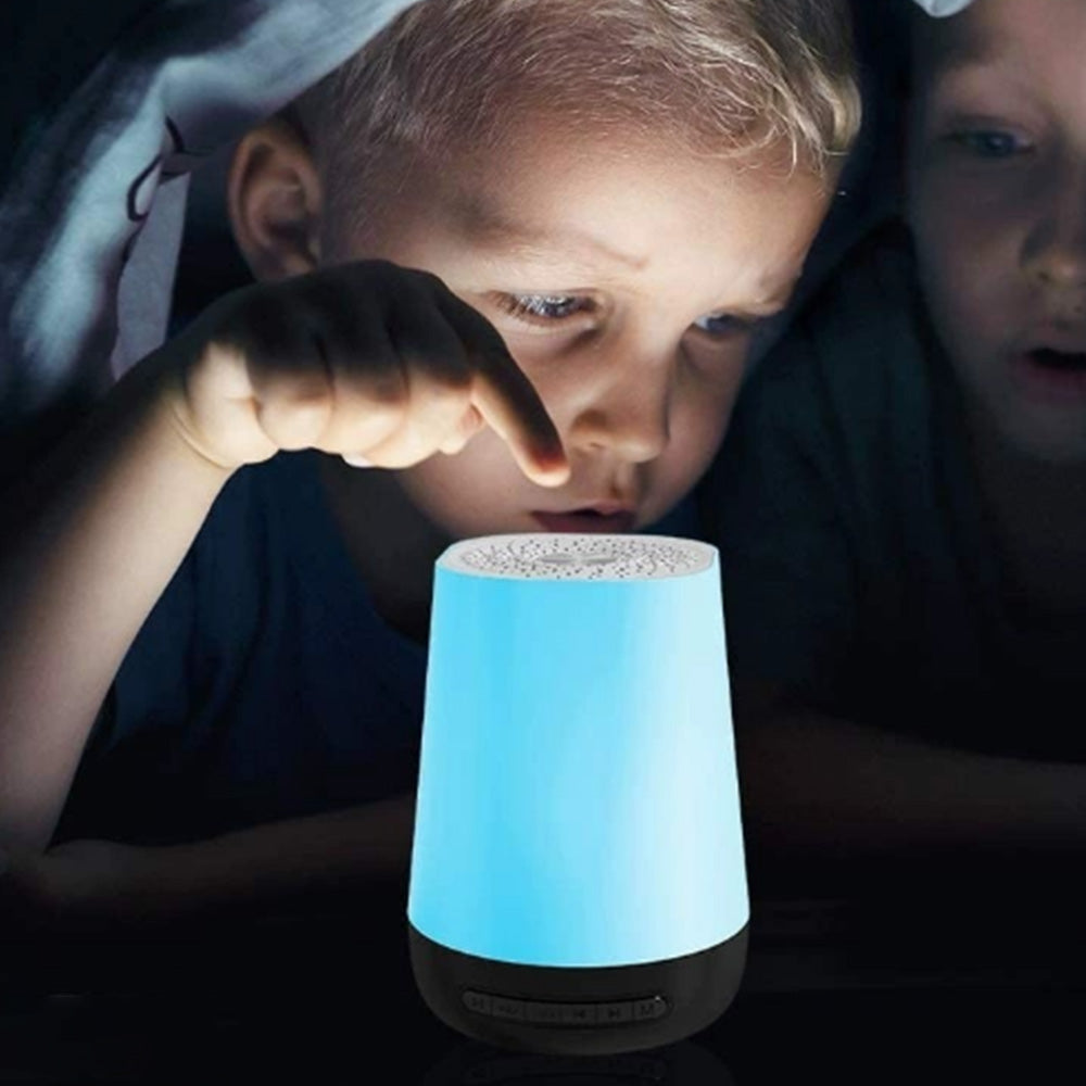 App Control White Noise Sound Machine with Adjustable Night Light 34 Sounds Sleeping Trainer Alarm Clock